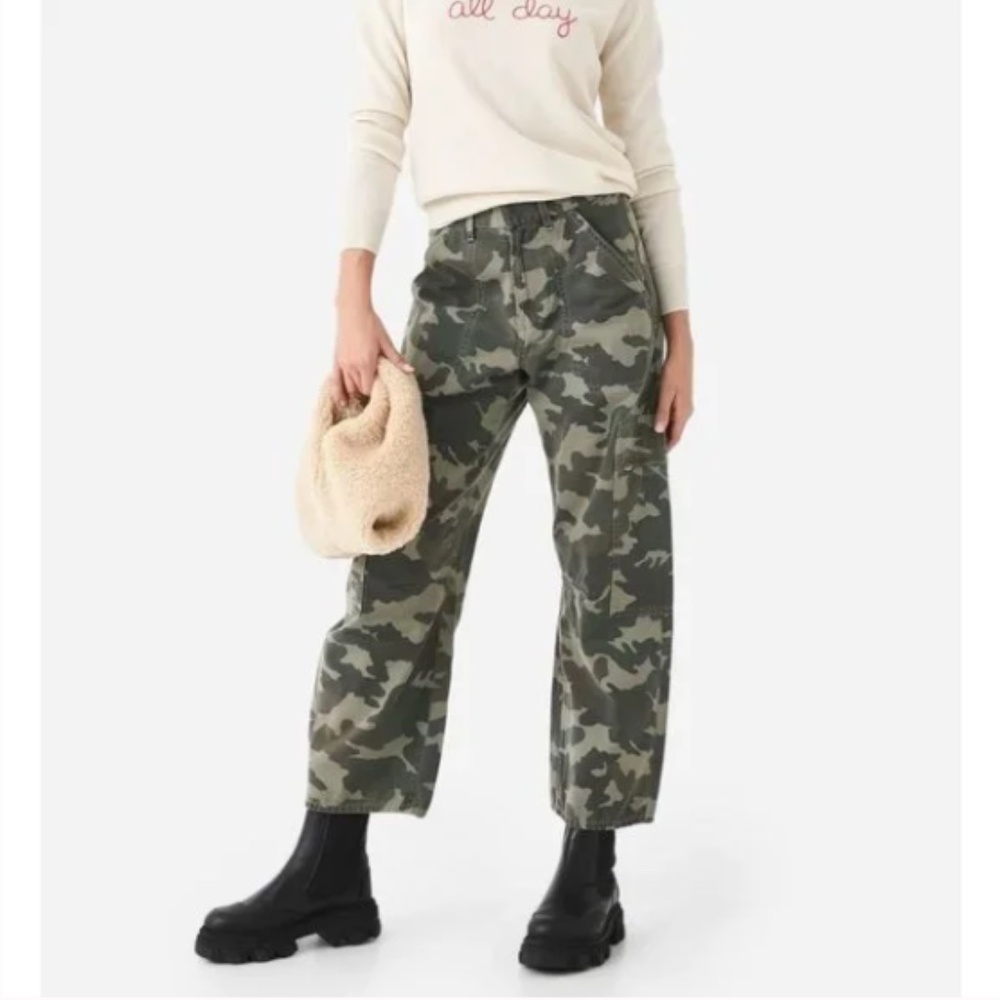 Citizens of Humanity Marcelle Low Slung Easy Cargo in Camo 28 - Picture 3 of 11